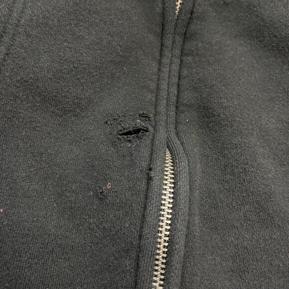 Thrasher Magazine LOGO ZIP UP Skateboard Hoodie BLACK size Medium - Picture 4 of 10